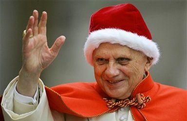 Papież w czapce św. Mikołaja?