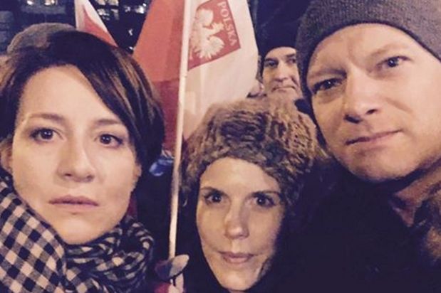 Ostaszewska, Cielecka, Stuhr: gwiazdy protestowały w obronie wolnych mediów