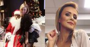 Filuterna Aneta Zając opiera się o Mikołaja w skórzanej mini. Fan kibicuje: "Niech POPRZEDNI MIKOŁAJ wie, co stracił"
