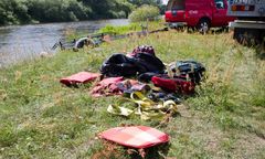 Dramatyczna sytuacja na Skawie w Jaroszowicach. Wypadek kajakarzy