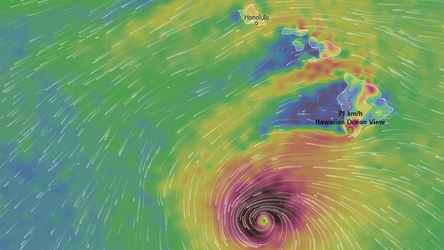 Huragan Lane zbliża się do Honolulu