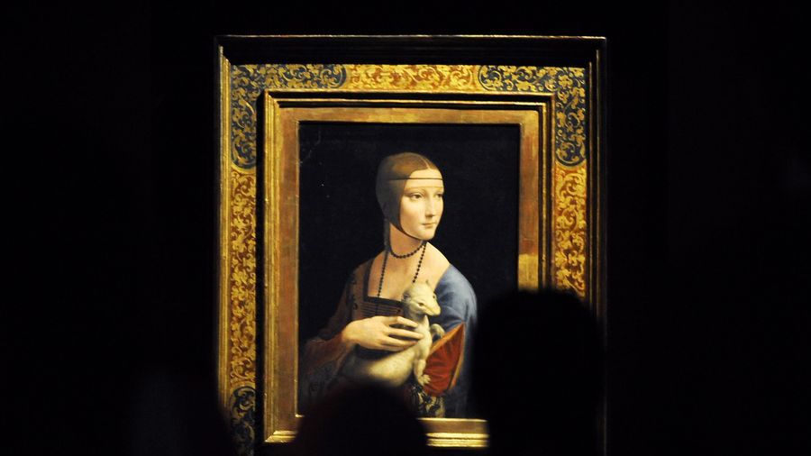 Dama z gronostajem to obraz namalowany około 1489 r.