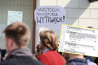 Strajk nauczycieli. Był symbolem protestu, jest antybohaterem. Bo rozważa przyjście na egzamin