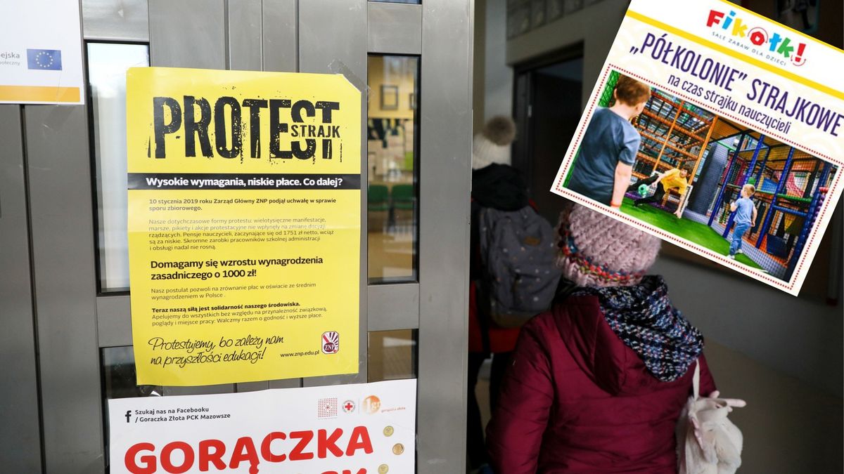 Strajk nauczycieli. Firmy proponują rodzicom rozwiązania: półkolonie strajkowe za 100 zł, niania za 240