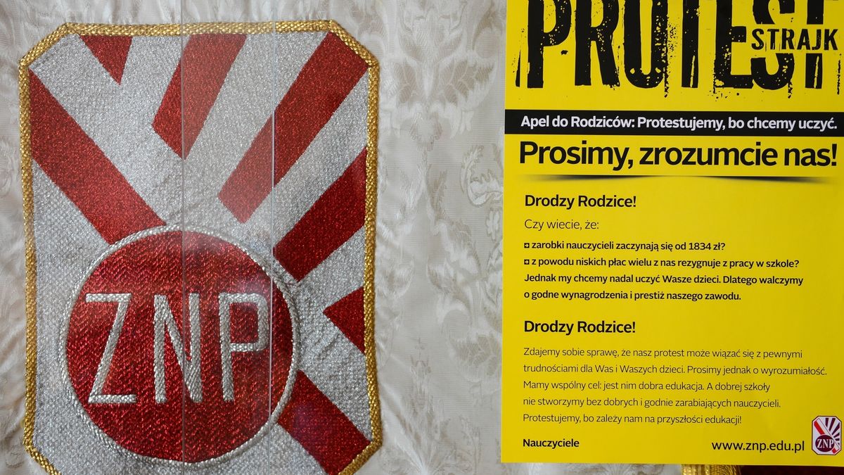 Wywieszenie flagi, plakatów czy baneru - tylko taki protest pozostanie dla nauczycieli z 4,5 tys. szkół