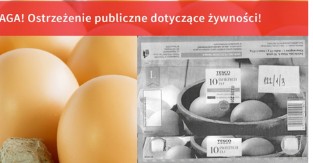 Salmonella w jajkach z Tesco. GIS wydał ostrzeżenie