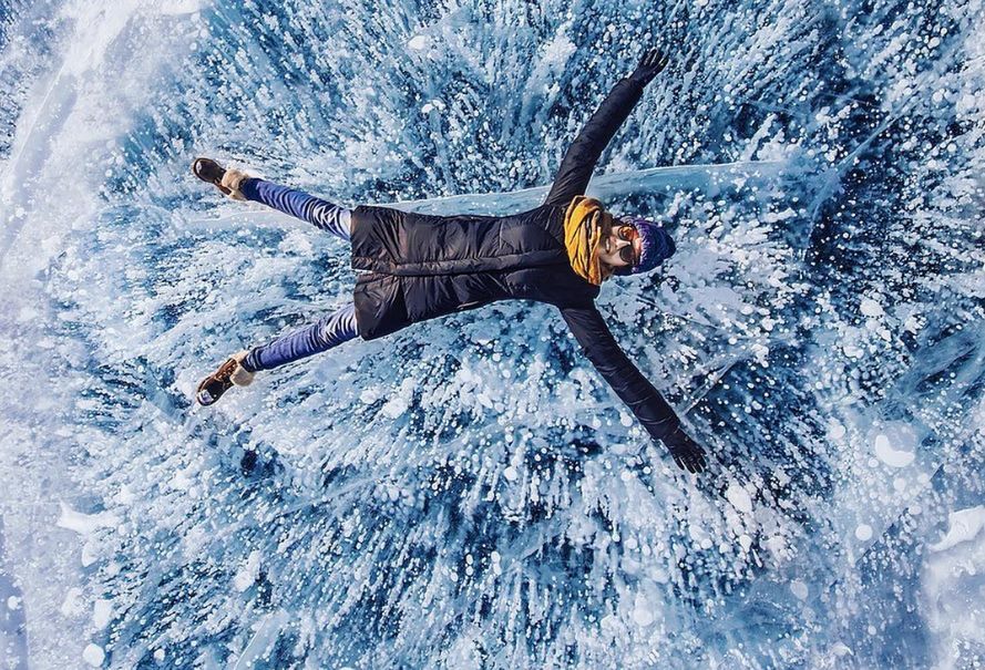 Lodowe kwiaty na najstarszym i najgłębszym jeziorze świata