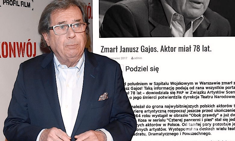 Janusz Gajos nie żyje