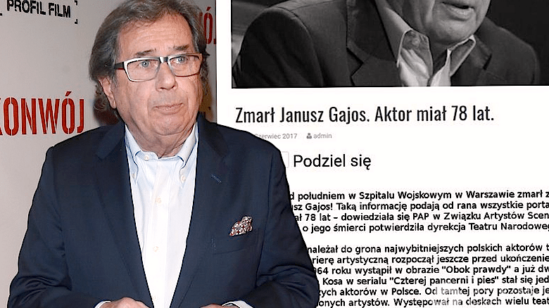 Janusz Gajos nie żyje