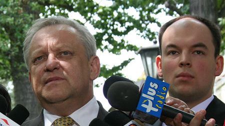 Minister Bolesław Piecha i rzecznik rządu Jan Dziedziczak