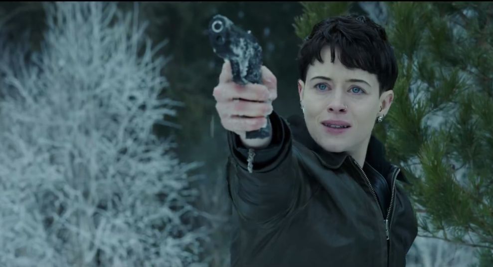 Lisbeth Salander (Claire Foy) w filmie "Dziewczyna w sieci pająka" 