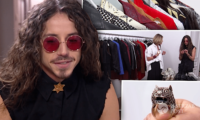 Michał Szpak pokazał swoją garderobę! Ma 50 par butów i kolekcję ubrań przyprawiającą o zawrót głowy! [WIDEO]