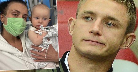 Jakub Rzeźniczak odwiedził chorego synka w szpitalu. Rozczulające zdjęcie chwyta za serce