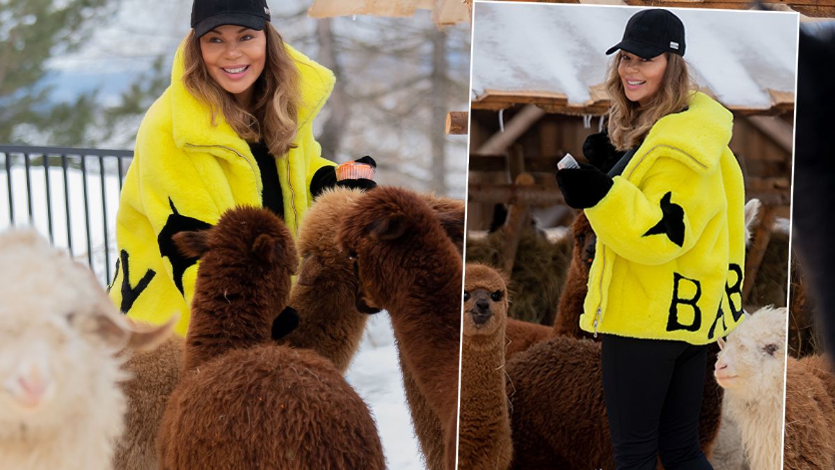 Edyta Górniak z alpakami