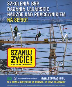 "Szanuj życie! Bezpieczna praca na wysokości”