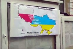 Antypolski plakat na konsulacie RP w Kijowie. "Narzucają nam własną wizję historii"