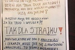 Strajk nauczycieli. W sieci rozchodzi się plakat uczniów