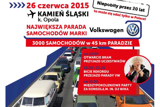 Bicie rekordu Guinnessa przez fanów Volkswagena