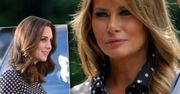 Melania Trump skopiowała kultową stylizację księżnej Kate. Kreacja identyczna, dodatki podobne. Przypadek?