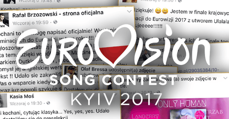 Gwiazdy preselekcji na Eurowizję 2017 komentują swój udział w konkursie: Aneta Sablik, Rafał Brzozowski, Agata Nizińska, Lanberry... [REAKCJE]