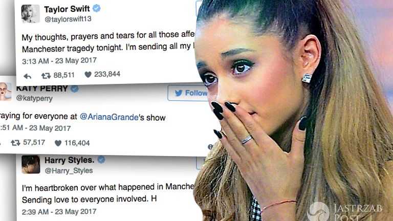 Reakcje gwiazd Ariana Grande