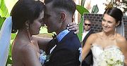 Zdjęcia ze ślubu Marcina Bosaka. Żona aktora wyglądała jak Lewandowska. Suknia niemal identyczna