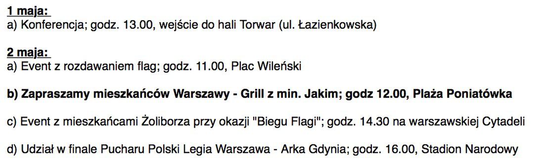 Aktywności kampanijne Patryka Jakiego 