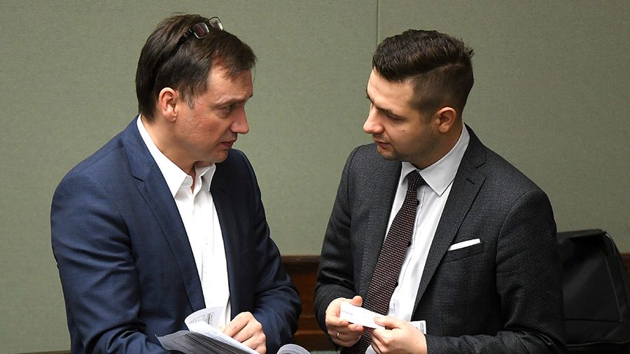 Zbigniew Ziobro i Patryk Jaki w Sejmie
