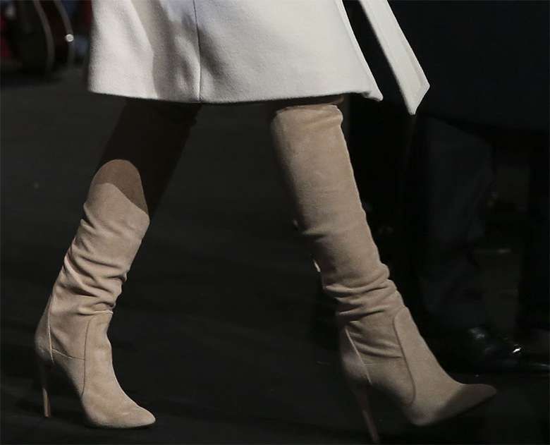 Melania Trump - długie kozaki