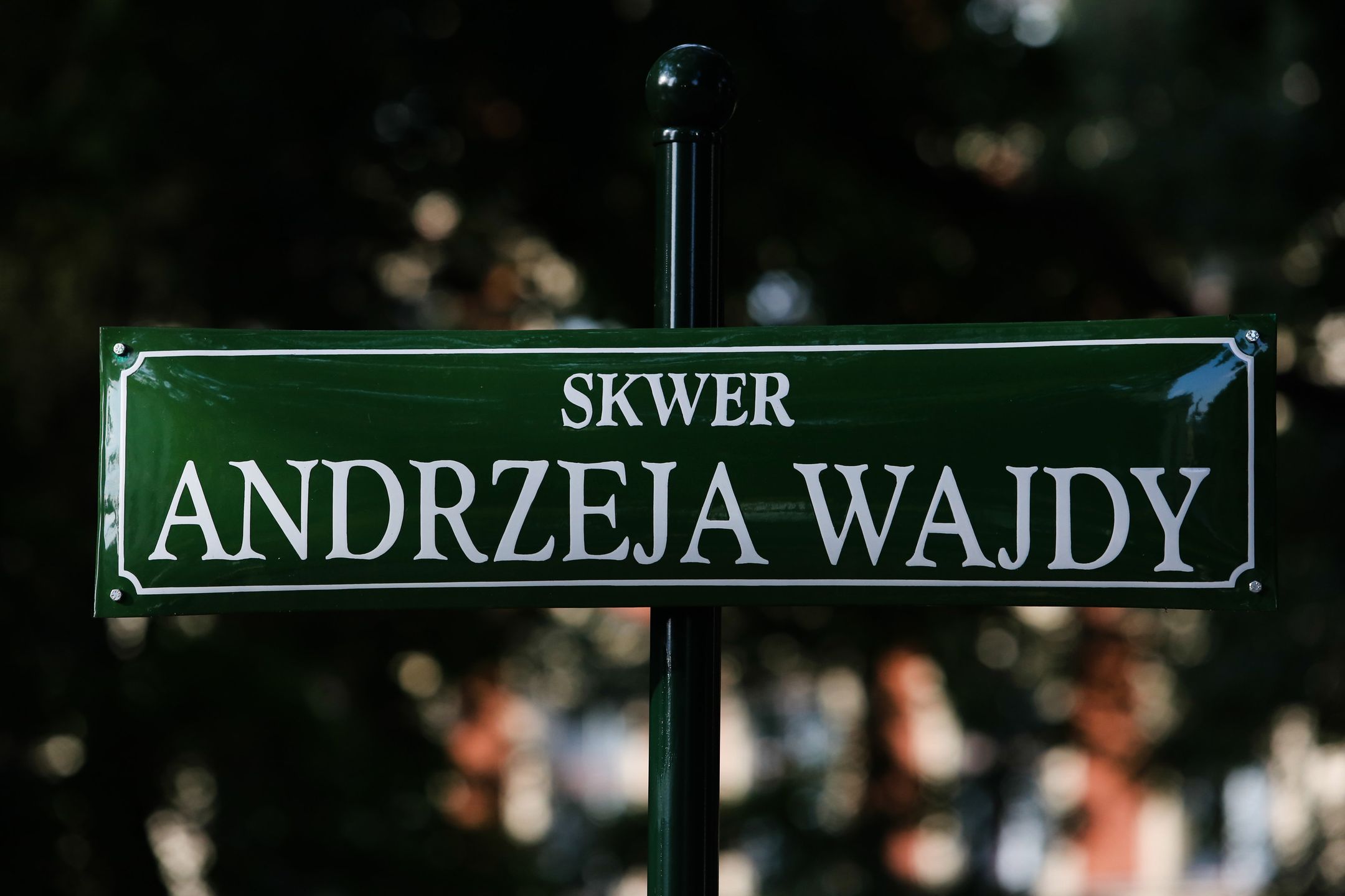 Skwer im. Andrzeja Wajdy na krakowskich Plantach