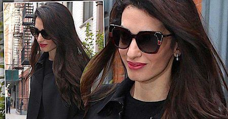 Elegancka Amal Clooney cała w trendach. Jej dwukolorowe szpilki to must have każdej fanki mody!