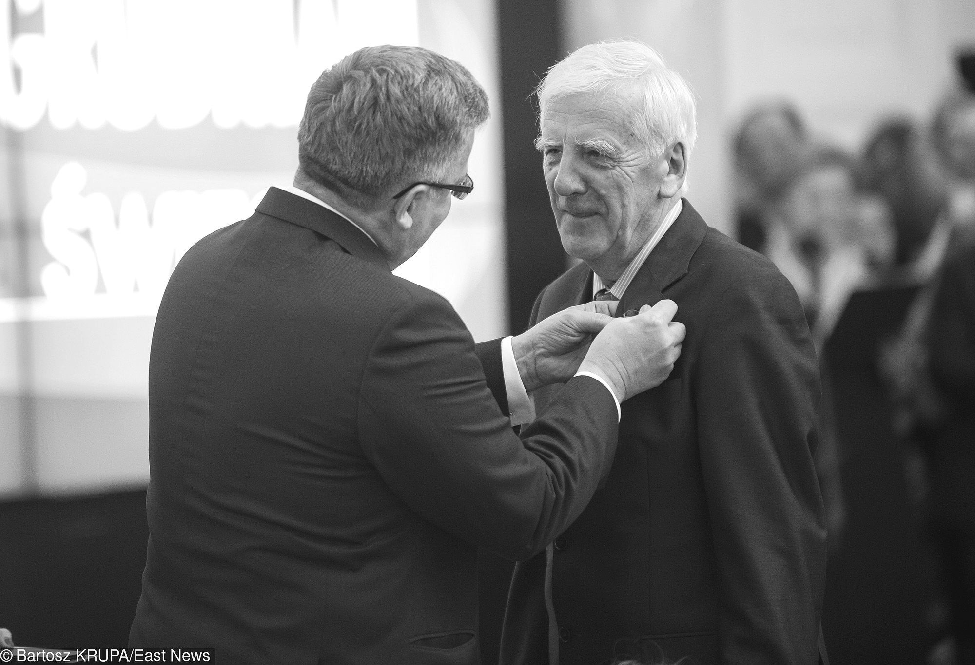 Prof. Jacek Baluch w 2014 roku, odbierający wysokie odznaczenie państwowe z rąk prezydenta Bronisława Komorowskiego