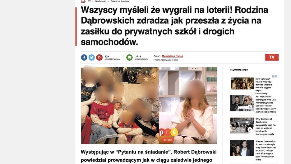Fałszywa strona brytyjskiego "Mirror" po polsku zachęca do przesyłania pieniędzy na konta oszustów. 