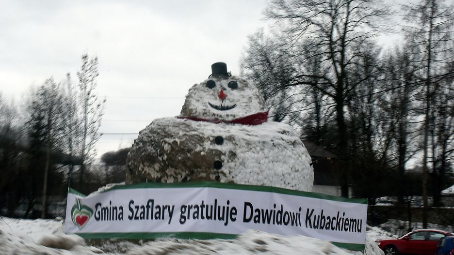 Bałwan był podziękowaniem dla Dawida Kubackiego