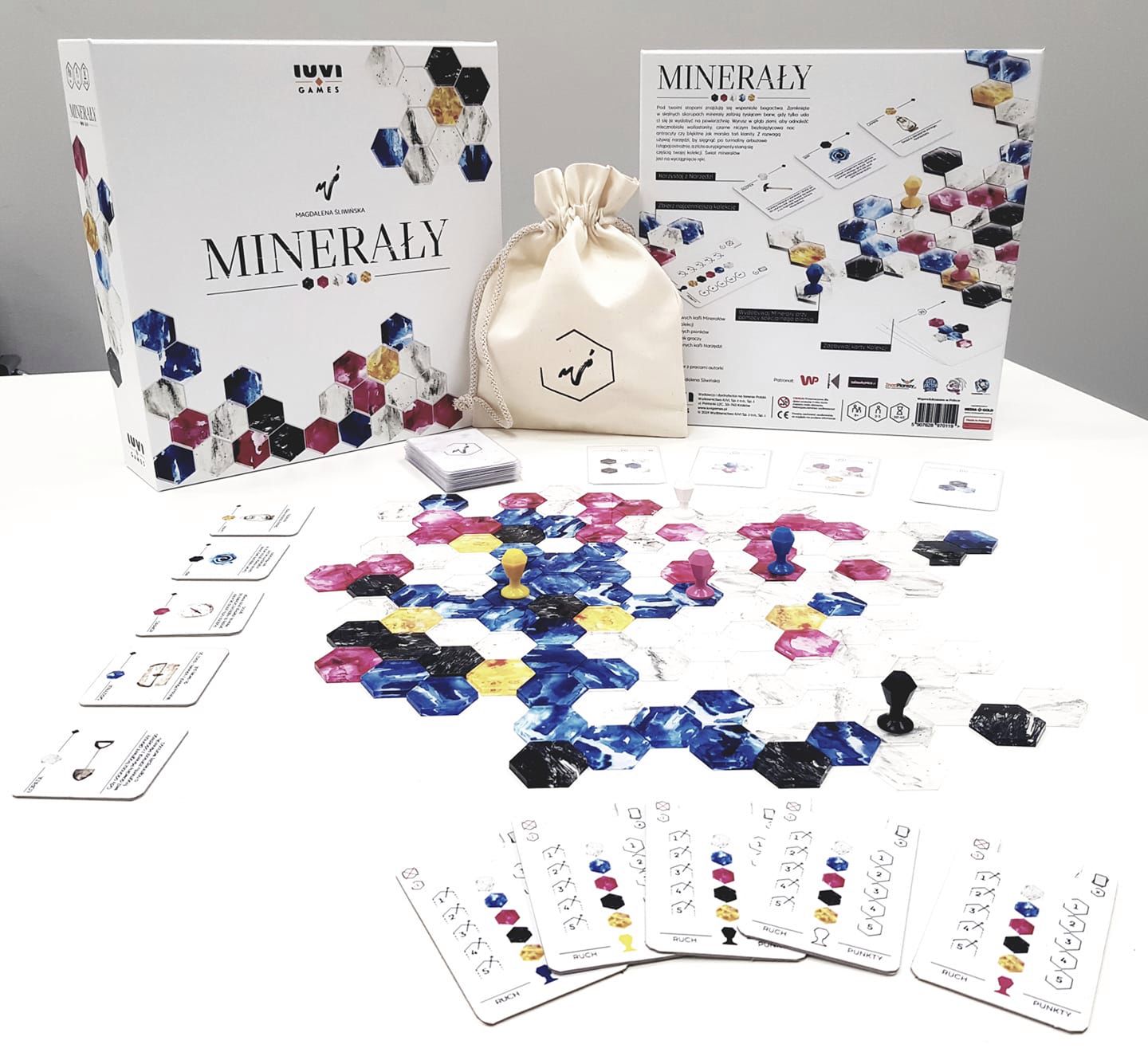 Wszystkie elementy gry Minerały 