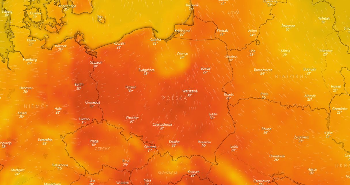 Uwaga na burze i upały! IMGW wydaje ostrzeżenie 2 stopnia na najbliższe dni