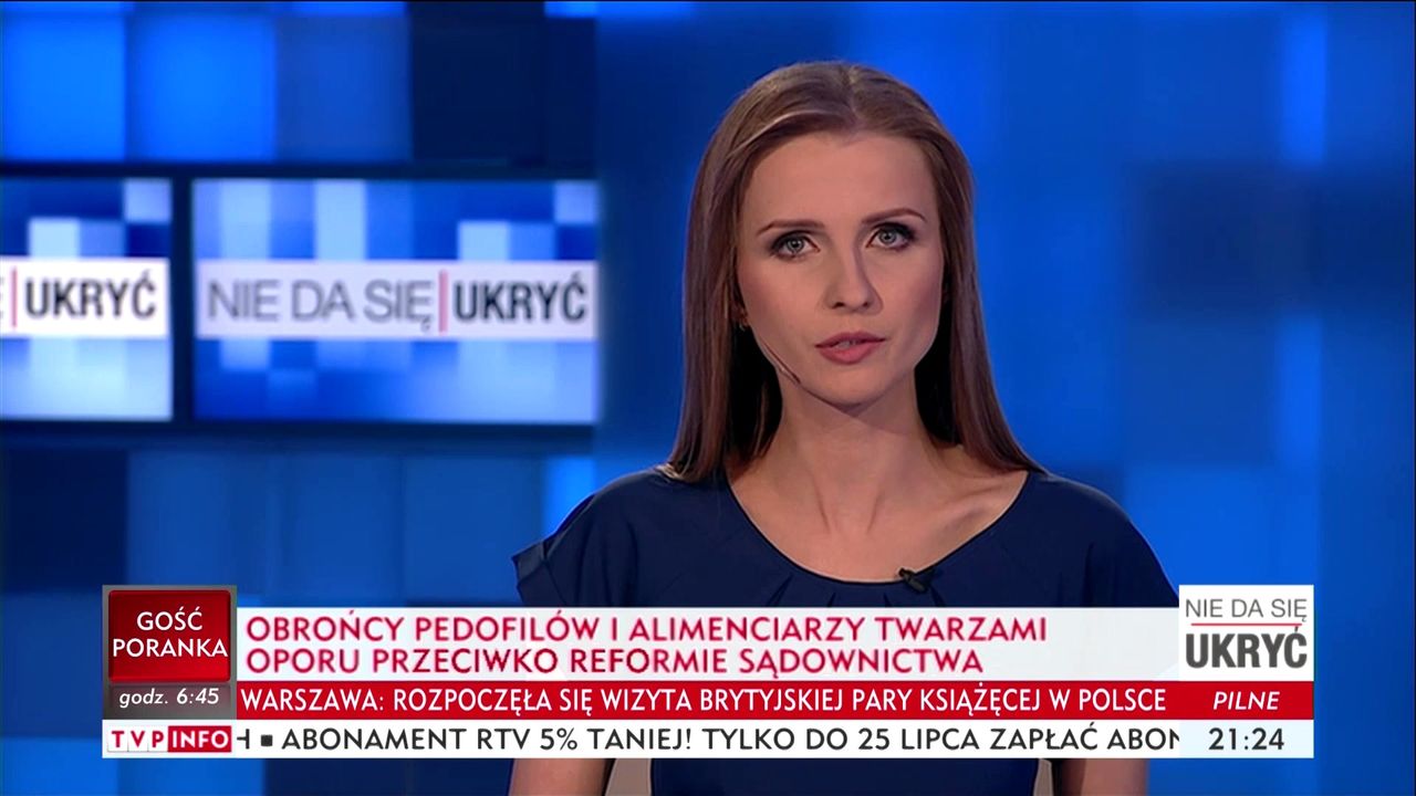 Kto broni sędziów? Według TVP Info "obrońcy pedofilów i alimenciarzy"