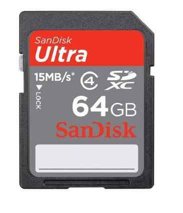 Premiera nowej 64 gigabajtowej SanDisk Ultra SDXC karty SD