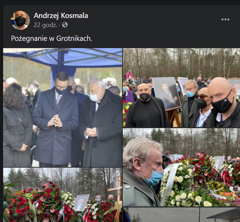 Andrzej Kosmala wspomina Krzysztofa Krawczyka w mediach społecznościowych. Upamiętnił pogrzeb muzyka