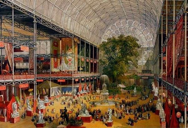 Ówczesna wizualizacja wnętrza The Crystal Palace 