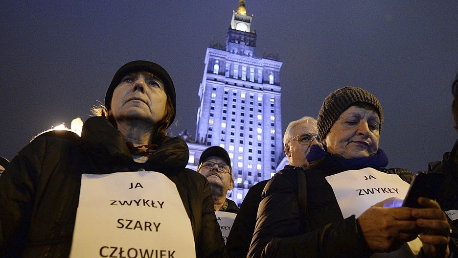 Marsz pamięci pod Pałacem Kultury i Nauki, 6 listopada 2017