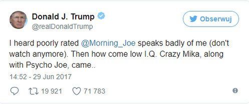 Donald Trump obraża córkę Zbigniewa Brzezińskiego