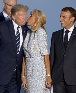 Brigitte Macron i Donald Trump podczas szczytu G7. Wymieniali dyplomatyczne gesty
