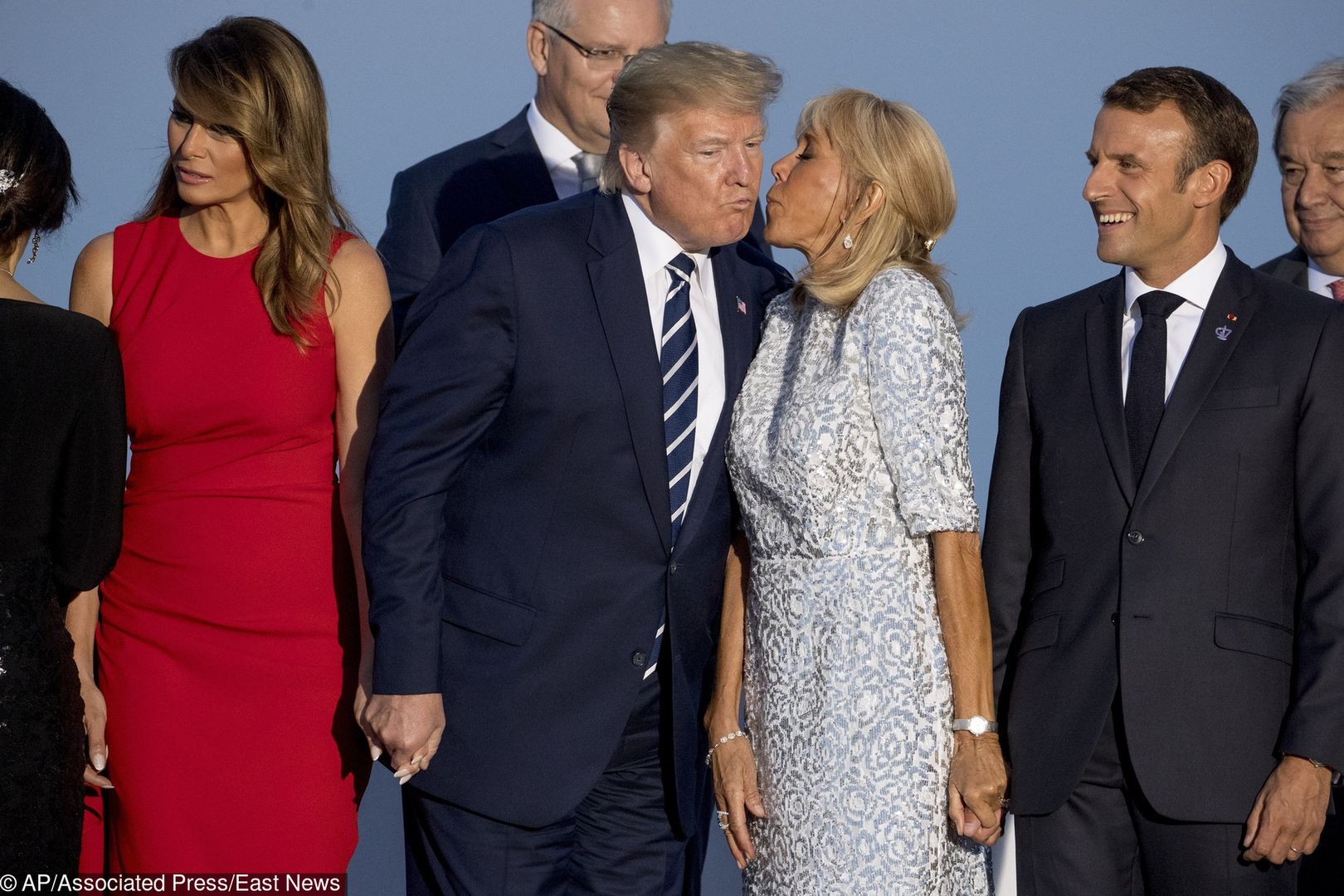 Brigitte Macron i Donald Trump podczas szczytu G7. Wymieniali dyplomatyczne gesty 