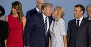 Brigitte Macron i Donald Trump podczas szczytu G7. Wymieniali dyplomatyczne gesty