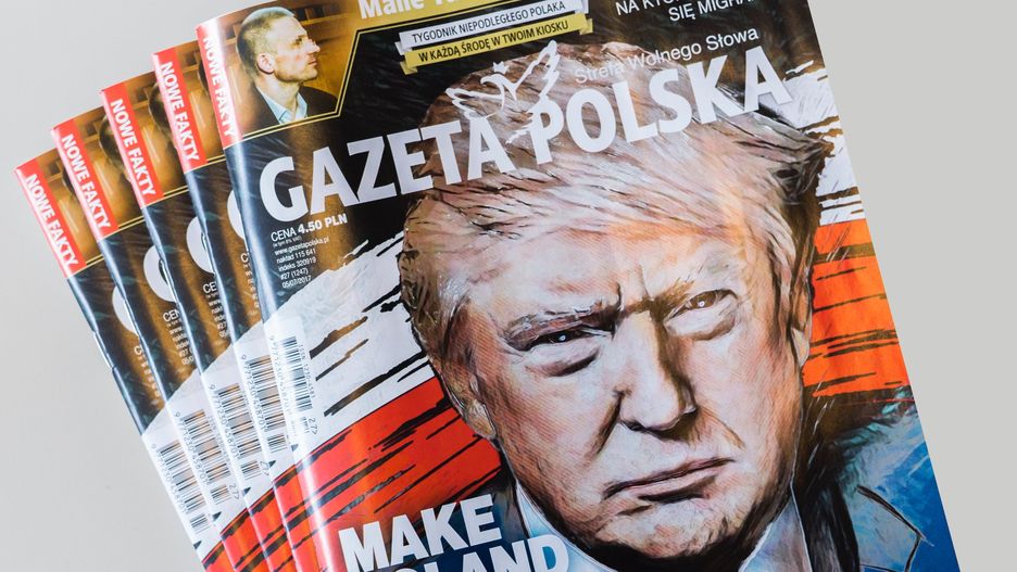"Gazeta Polska" na przyjazd Donalda Trumpa do Warszawy.