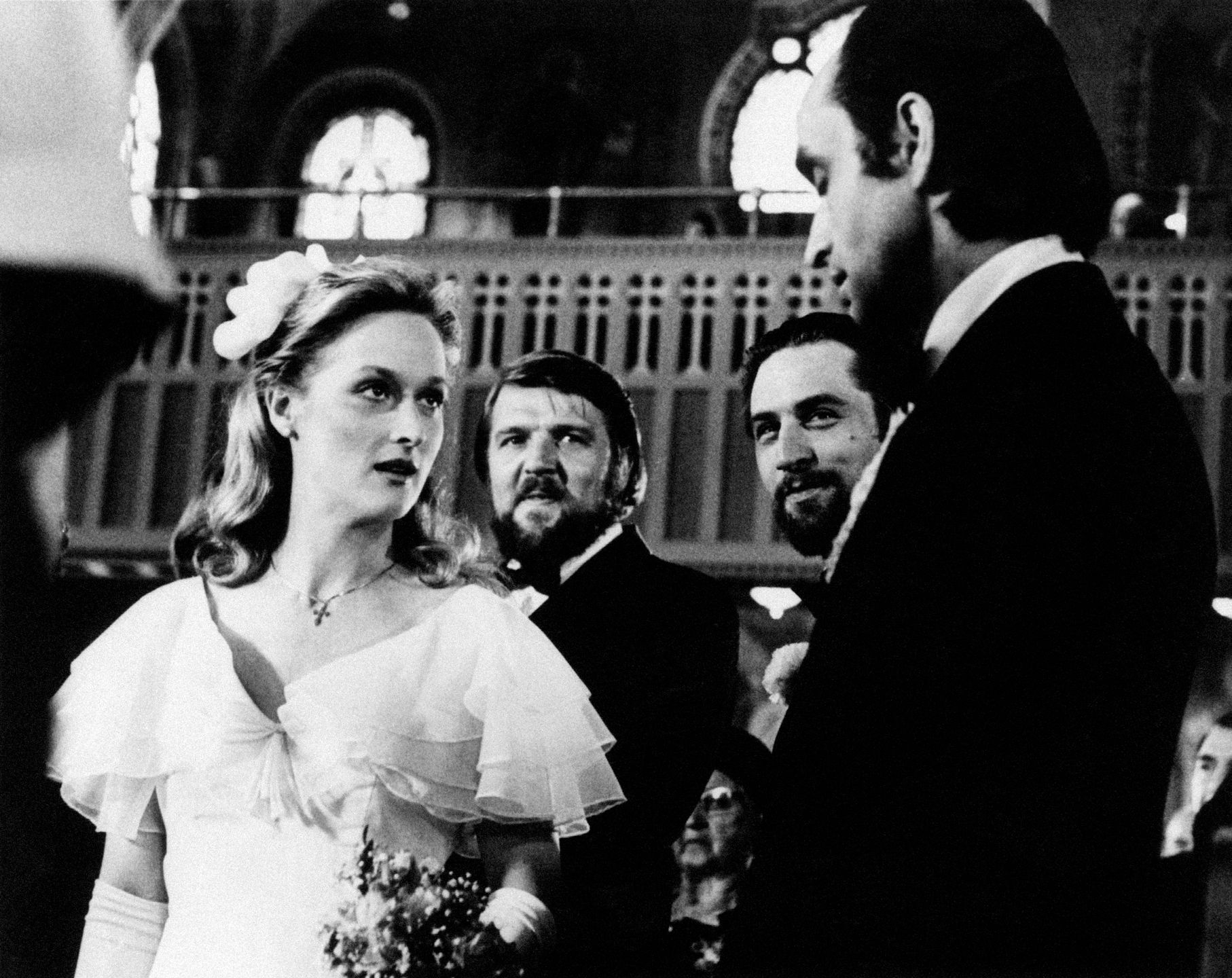 Meryl Streep i John Cazale na planie "Łowcy jeleni" 