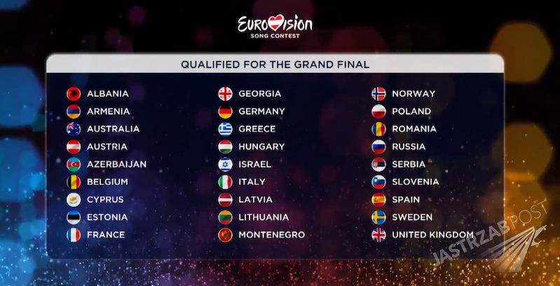 Polska w finale Eurowizji 2015! Oto wyniki drugiego półfinału