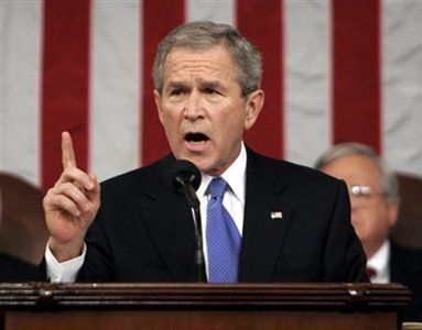 Bush obiecuje kontynuować walkę o demokrację