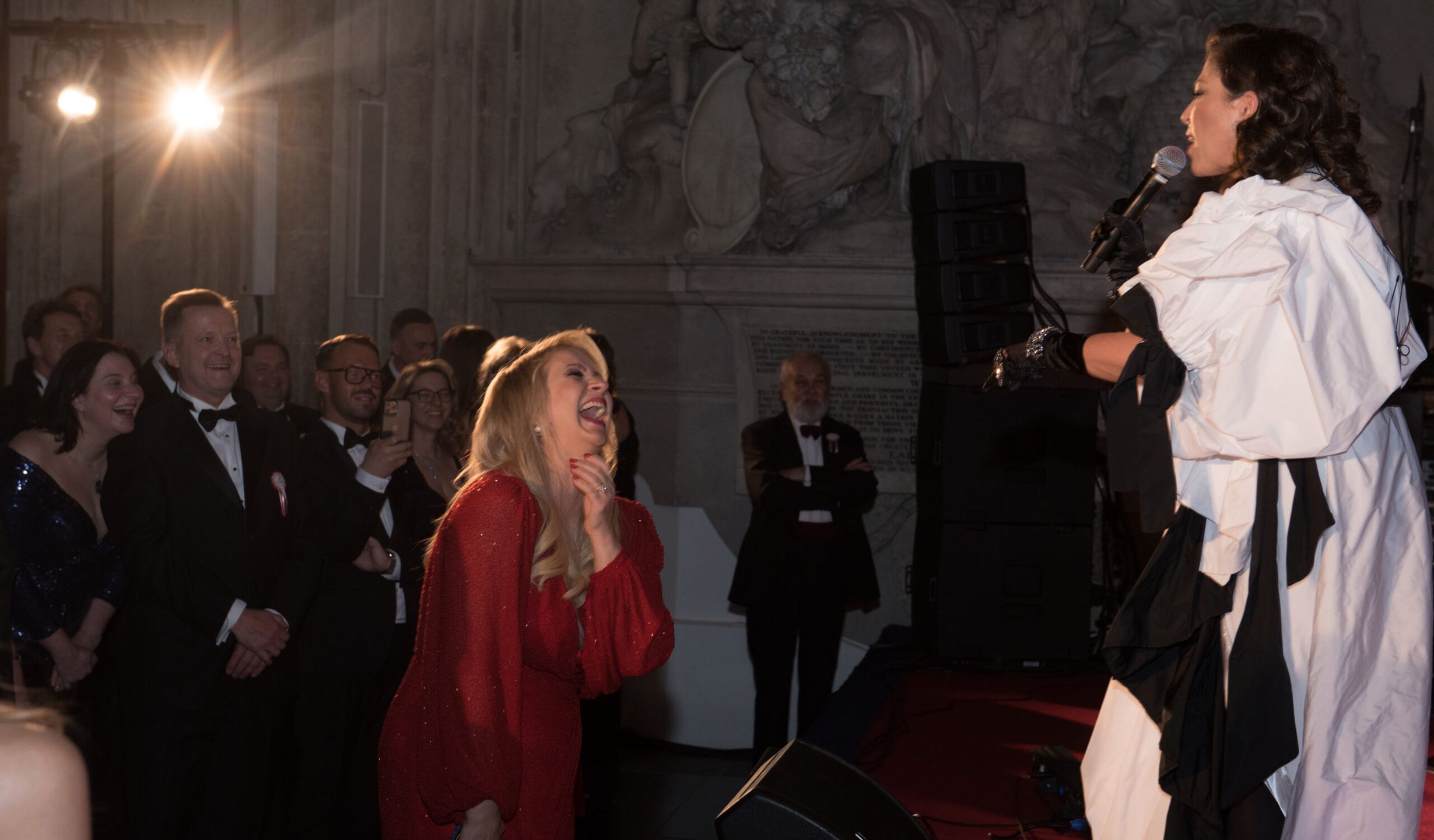 Natalia Kukulska i Marzena Rogalska podczas 50. Balu Polskiego w Londynie